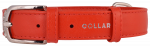 COLLAR Nahast kaelarihm GLAMOUR punane, 3,5 &times; 46-60 cm