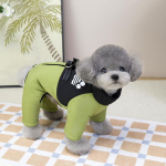 PAW COUTURE Lemmiklooma kombinesoon must/roheline, suurus S
