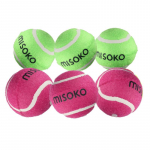 MISOKO Koera m&auml;nguasi, kont, heliga, 4,5 cm, 6 tk roheline/roosa