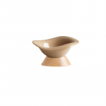 XINGMI CERAMICS Kausi lemmikloomale, keraamiline, puidust alusega, 15,8x8,5 cm pruun