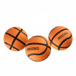 MISOKO Koera m&auml;nguasi, tennisepallid, korvpalli mustriga, 3 tk 10 cm