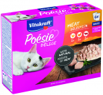 VITAKRAFT POESIE DELICE multipack konservs&ouml;&ouml;t t&auml;iskasvanud kassidele lihaga 6x85 g