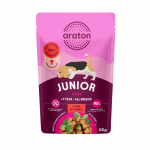 ARATON M&auml;rg lemmikloomatoit lambaliha ja j&auml;neseliha junior koertele k&otilde;igile t&otilde;ugudele 85 g