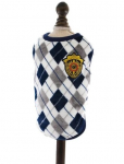 PAW COUTURE lemmiklooma vest rombidega hall, S