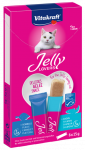 VITAKRAFT Jelly Lovers s&ouml;&ouml;dalisand kassidele &ndash; n&auml;rimismaius, l&otilde;he ja lestaga 6 x15g