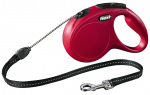 FLEXI Classic automaatne jalutusrihm, maks. 20kg, 5m k&ouml;is M suurus, 5 m, punane