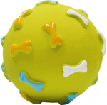 MISOKO Koera m&auml;nguasi pall kontide fragmentidegas vin&uuml;&uuml;l, roheline, 7.62 cm