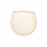 PET ADVANCE lemmiklooma taldrik, karu pea kujuline, silikoon, 17,5x16,5x3,5 cm valge