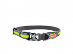 Laroo Koerte helendav kaelarihm X BUCKLE SUPREME, nailonist, USB-laetav neoonv&auml;rvi, suurus L, 45&ndash;63 cm