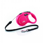 FLEXI Classic jalutusrihm S, max 15 kg, 8 m, n&ouml;&ouml;r, punane v&auml;rv