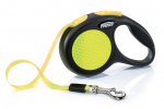 FLEXI Neon XS automaatne lindi-jalutusrihm XS, max 12 kg, 3 m