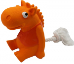 MISOKO Koera m&auml;nguasi, j&otilde;ehobu n&ouml;&ouml;riga lateks, oranž, 21 cm