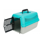 TRIXIE Capri transpordikast, helehall / t&uuml;rkiissinine, 26 x 25 x 39 cm