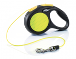 FLEXI Neon XS automaatne tross-jalutusrihm XS, max 8 kg, 3 m