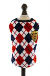 PAW COUTURE lemmiklooma vest rombidega punane, XS