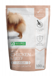 NATURE'S PROTECTION Healthy growth Junior dog With chicken and beef, pakikonservid kana- ja veiselihaga noortele koertel 100 g