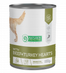 NATURE'S PROTECTION konservs&ouml;&ouml;t t&auml;iskasvanud koertele veiseliha ja kalkunis&uuml;dametega 800 g