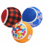 MISOKO Koera m&auml;nguasi, tennisepallid, 10 cm, 3 tk tennisepallid, 3 tk, 10 cm, v&auml;rviline