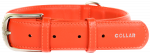 COLLAR Nahast kaelarihm GLAMOUR oranž, 3,5 &times; 46-60 cm
