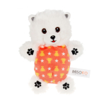 MISOKO LIMITED EDITION pl&uuml;&uuml;sist m&auml;nguasi BICHON FRIS&Eacute;, koertele, vahetatavate piiksujatega, 19,5x16x4,5 cm