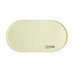 MISOKO&FRIENDS Lemmikloomade kausside alusmatt, ovaalse kujuga, silikoonist 54,5&times;29&times;0,7 cm, kreemjas