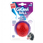 GIGWI Koera m&auml;nguasi - pall piiksuv, punane / lilla, M, 1 tk
