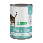 NATURE'S PROTECTION konservs&ouml;&ouml;t t&auml;iskasvanud kassidele valge kalalihaga 375 g