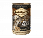 CarniLove Venison & Reindeer konserv koertele 400g