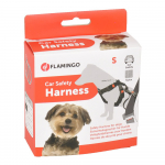 Flamingo auto traksid koertele nailonist &bdquo;Duma&rdquo;, must S 35-50cm x 25mm