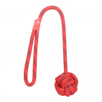 Flamingo m&auml;nguasi koertele DT punutud k&ouml;is palliga &ldquo;Voka&rdquo; punane/must 49cm