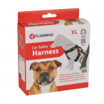 Flamingo auto traksid koertele nailonist &bdquo;Duma&rdquo;, must XL 60-100cm x 25mm