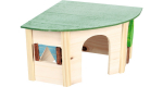 Flamingo puidust maja n&auml;rilistele 34x25x15cm