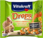 Vitakraft v&auml;ikelooma maius Drops Mini porgandi ja v&otilde;ilillega, 40 g