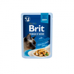 Brit Premium Cat Delicate Chicken Fillets in Gravy m&auml;rgtoit kassidele 85g