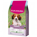 EUKANUBA Puppy lambaliha ja riisiga v&auml;ikestele ja keskmistele koertele 12 kg