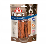 8 in 1 Triple Flavour Ribs, 113 g. T&auml;iends&ouml;&ouml;t t&auml;iskasvanud koertele (2-35 kg)