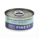 Fish4Dogs konserv koertele valge kala, k&otilde;rvitsa ja hernestega 85 g