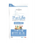 Pure Life Dog Medium Adult L&otilde;he ja Pardilihaga T&auml;iskasvanud koertele 2kg