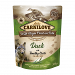 CarniLove pouch Pate Duck /Timothy Grass einekotike koertele 300g