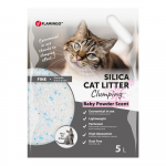 Flamingo silikageel kassiliiv beebipuudriga, 5L (1,9kg)