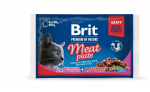 Brit Premium Meat Plate multipakk m&auml;rgtoit kassidele 4x100g