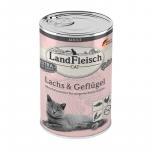 LandFleisch Cat Gelee Lachs & Gefl&uuml;gel / L&otilde;he & Linnuliha 400g