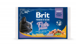 Brit Premium Fish Plate multipakk m&auml;rgtoit kassidele 4x100g