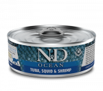 Farmina N&D Ocean Cat Tuna Squid Shrimps 80g