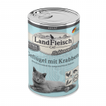 LandFleisch Cat Schlemmertopf Gefl&uuml;gel mit Krabben / Linnuliha & Krabi 400g
