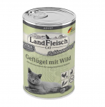 LandFleisch Cat Schlemmertopf Gefl&uuml;gel mit Wild / Linnuliha & Metsloom 400g