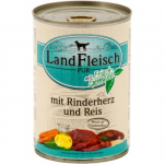 LandFleisch Dog Pur Rinderherz & Reis / Veises&uuml;da & Riis 400g