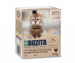 Bozita Cat Chicken & Turkey Chunks in sauce 6x370g