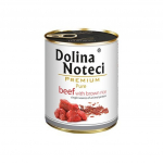 Dolina Noteci PREMIUM Pure t&auml;istoit veiseliha ja pruuni riisiga t&auml;iskasvanud koertele 800 g
