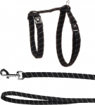 Flamingo Elza kassi traksid ja rihm, must